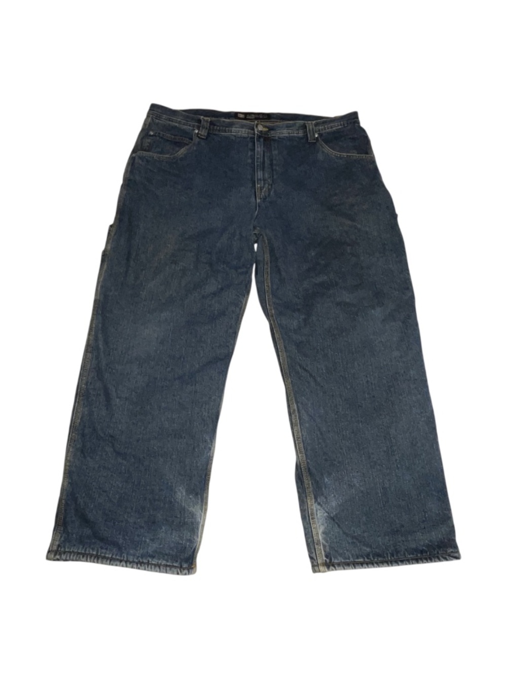 Faded Glory Heavy Fleece Lined Medium Wash Carpenter Denim Jeans Mens Sz 42 × 29